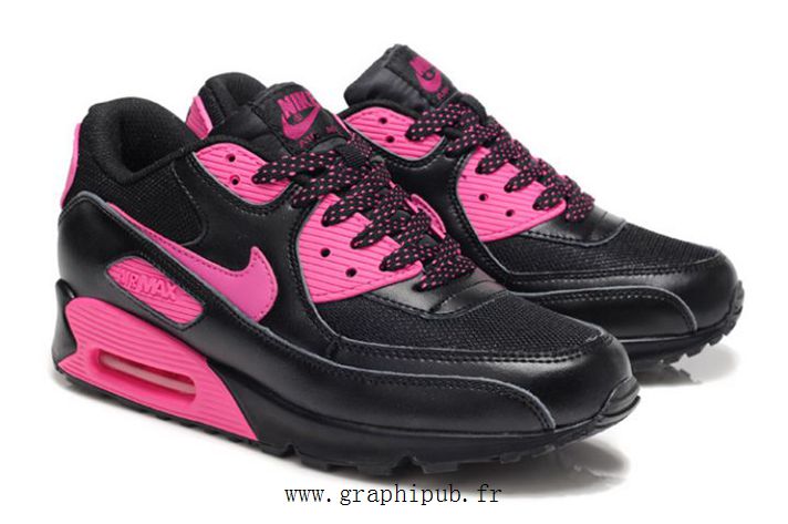 air max 90 rose et noir